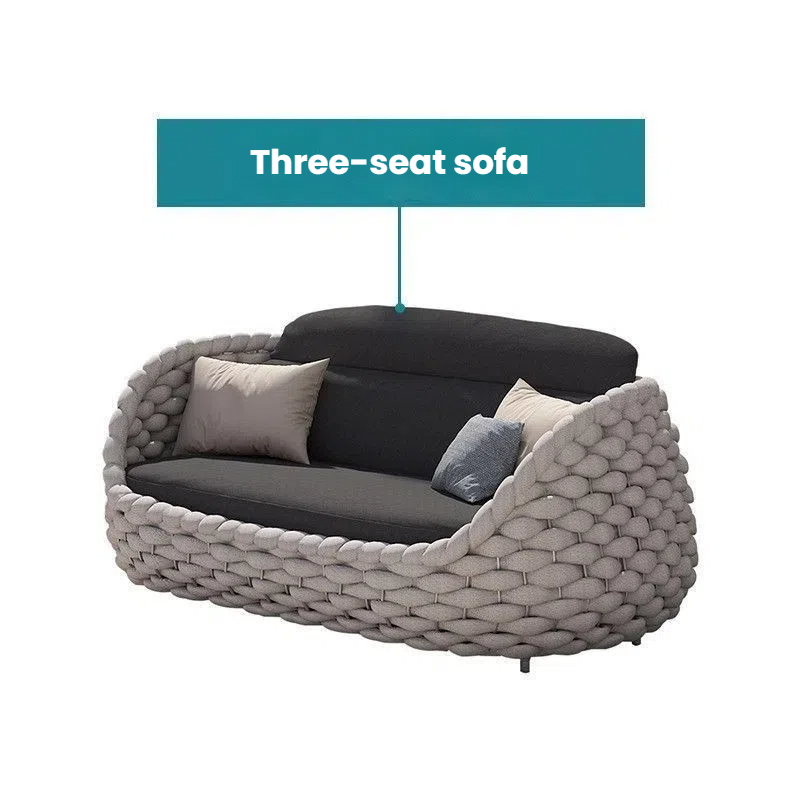 outdoor sofa and table